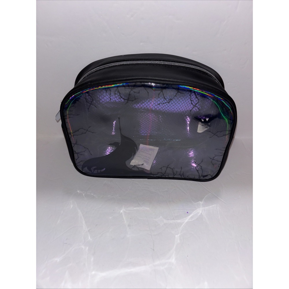 New Bath & Body Works Disney Maleficent Iridescent Cosmetic Makeup Bag Dragon
